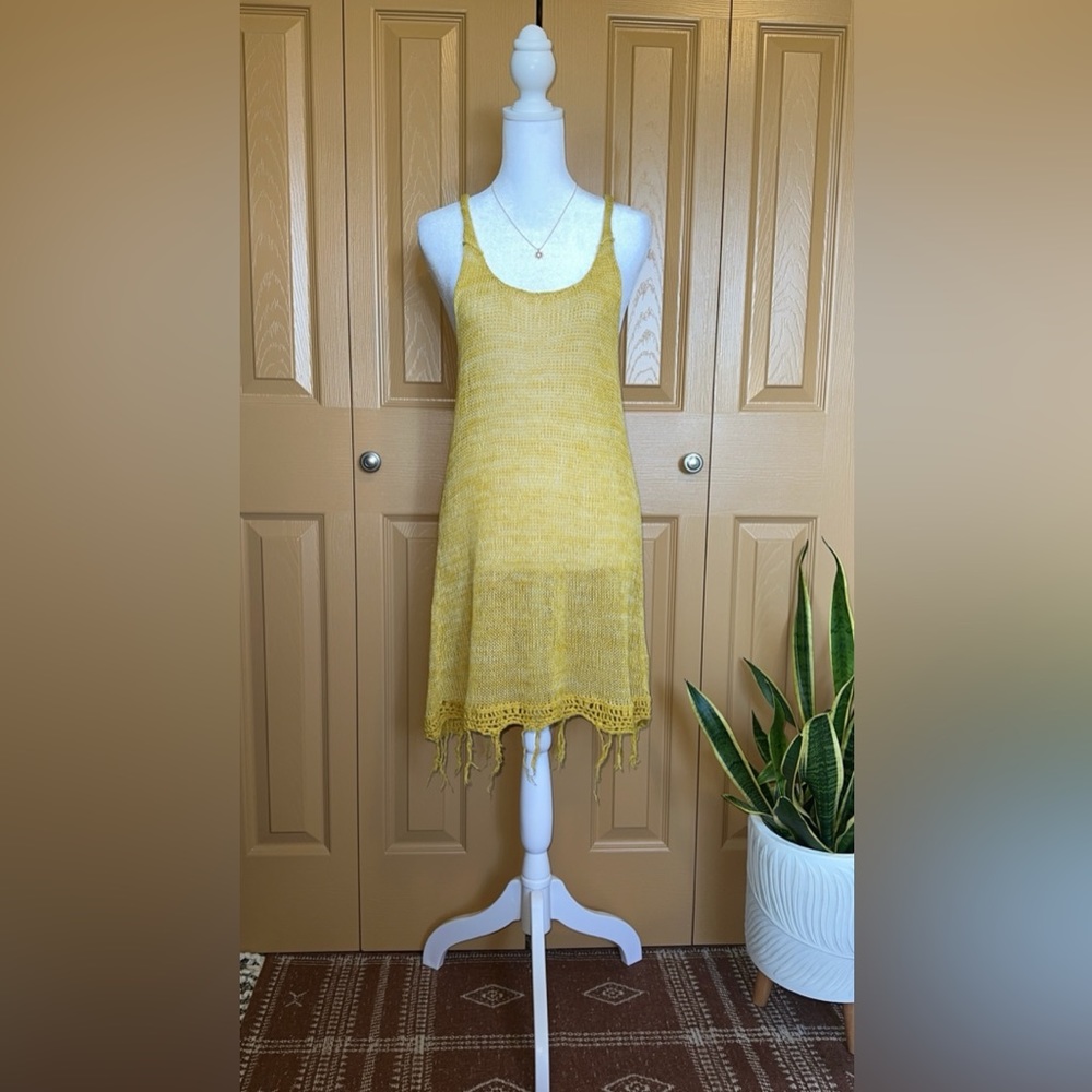 Free People Crochet Tunic Tank